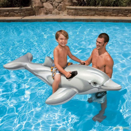 INTEX PŁYWAJĄCY DELFIN 201x76 cm 58539 [ZABAWKA]