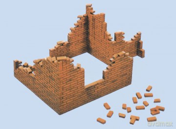 ITALERI Brick walls 405 [MODELARSTWO]