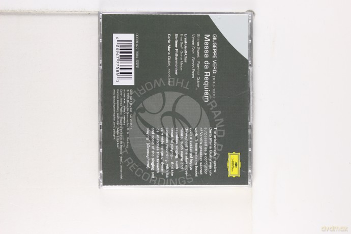 Giulini: Verdi:Requiem Grand Prix Serie [2CD]