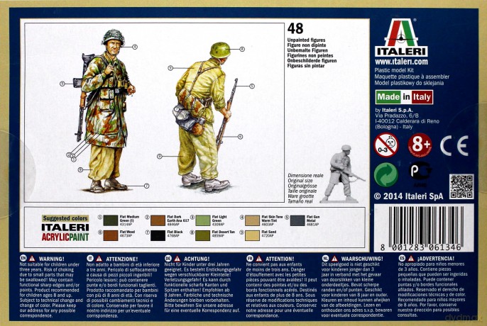 ITALERI WWII German Paratroops 6134 [MODELARSTWO]
