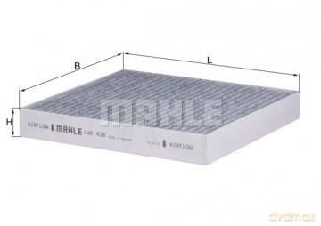 Knecht LAK 436 Filtr, wentylacja przestrzeni pasażerskiej Mitsubishi Chevrolet