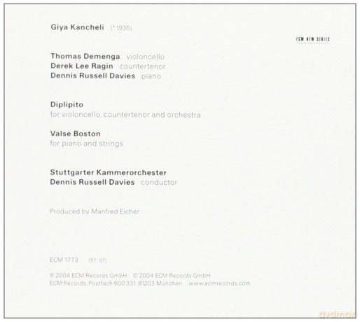Giya Kancheli: Diplipito [CD]
