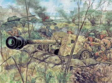 ITALERI PAK 40 AT Gun With Servants 6879 [MODELARSTWO]