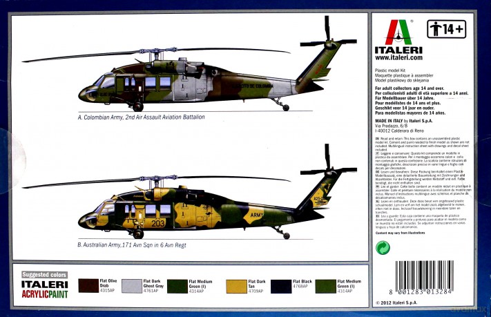 ITALERI UH60MH60 Black Hawk Night Raid 1328 [MODELARSTWO]
