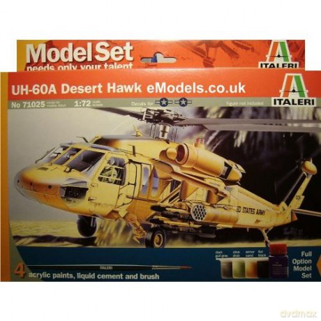 ITALERI UH60A Desert Hawk gift set 71025 [MODELARSTWO]