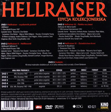 Hellraiser Kostka LeMarchanda [BOX] [5DVD]