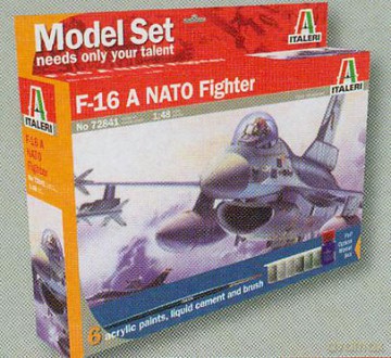ITALERI Model set "home play" F16A 72841 [MODELARSTWO]