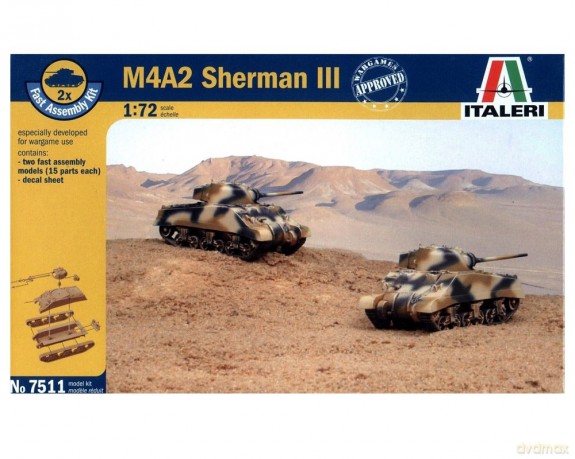 ITALERI M4A2 Sherman III 7511 [MODELARSTWO]