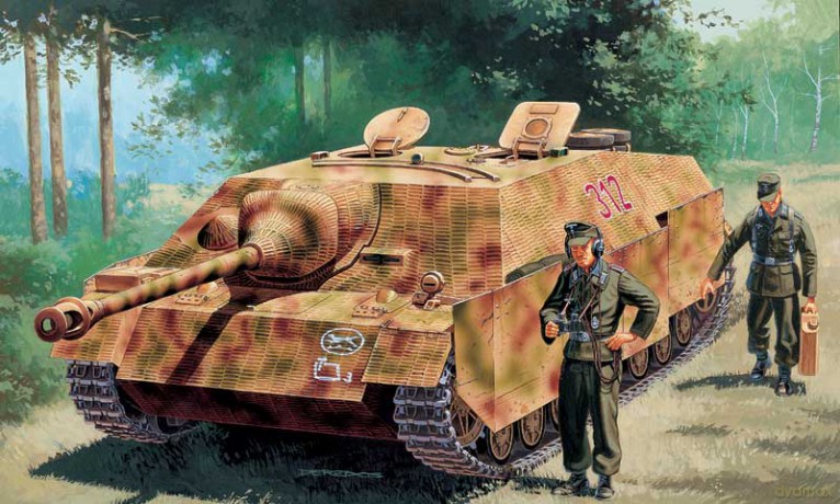 ITALERI Jagdpanzer IV Ausf.F Sd.Kfz. 162 7028 [MODELARSTWO]
