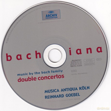 Goebel, Music.Antiq.Koln: Bachiana Vol.2 [CD]