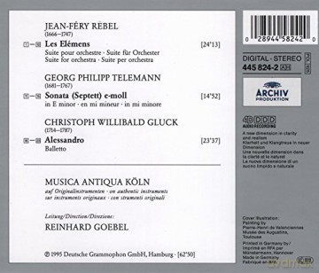 Goebel, Music.Antiq.Koln: Rebel:Les Elements/Gluck-Alessandro [CD]