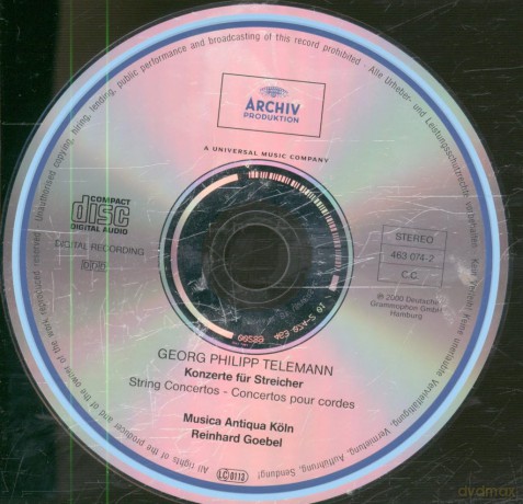 Goebel, Music.Antiq.Koln: Telemann: Konzerte Fur Streicher [CD]