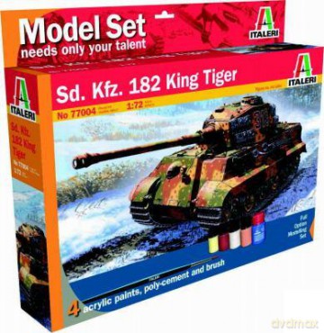 ITALERI Model set "home play" King Tiger 77004 [MODELARSTWO]