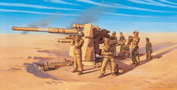 ITALERI 8.8cm Flak 37 AA Gun w 8 crew 7512 [MODELARSTWO]