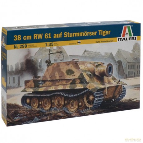 ITALERI 38cm RW 61 auf Sturmmrser 299 [MODELARSTWO]
