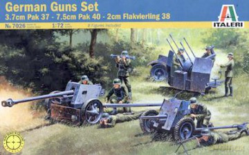 ITALERI German Guns Set 7026 [MODELARSTWO]