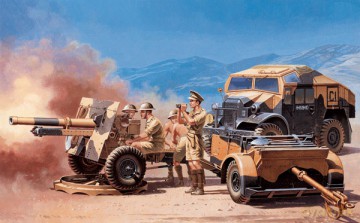 ITALERI Morris Quad tractor with 25 PDR. 7027 [MODELARSTWO]