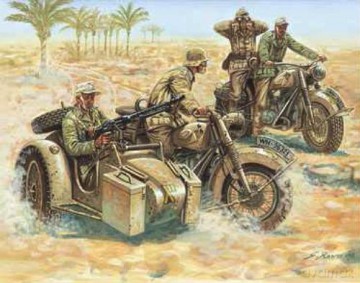 ITALERI WWII German Motorcycles 6121 [MODELARSTWO]