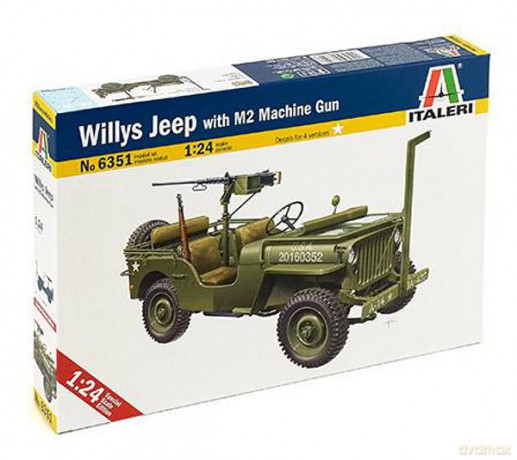 ITALERI Willys Jeep with M2 Machine Gun 6351 [MODELARSTWO]