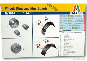 ITALERI Wheels Rims and Mud Guards 3870 [MODELARSTWO]