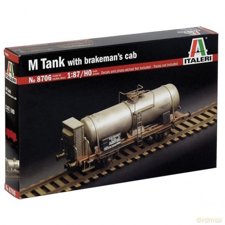 ITALERI M Tank With Brakemans Cab 8706 [MODELARSTWO]