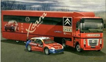 ITALERI Citroen WRC Racing Team Truck 3830 [MODELARSTWO]