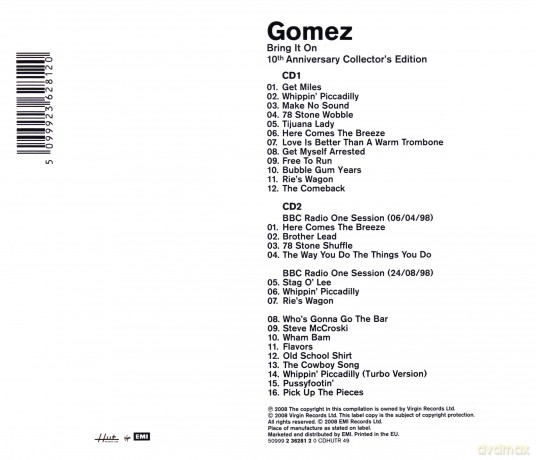 Gomez: Bring It On (10th Anniversary Edition) [2CD]