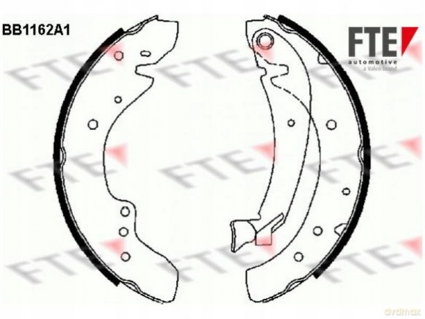 Zestaw szczęk hamulcowych FTE BB1162A1 Peugeot Fiat Citroen