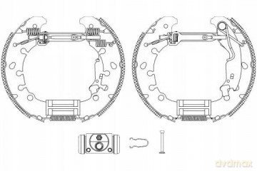 Zestaw szczęk hamulcowych Textar 84065300 Opel Peugeot Fiat Citroen