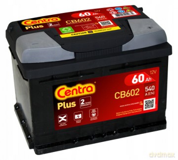 Akumulator Centra CB602 Opel Peugeot Toyota Fiat Nissan Citroen Ford