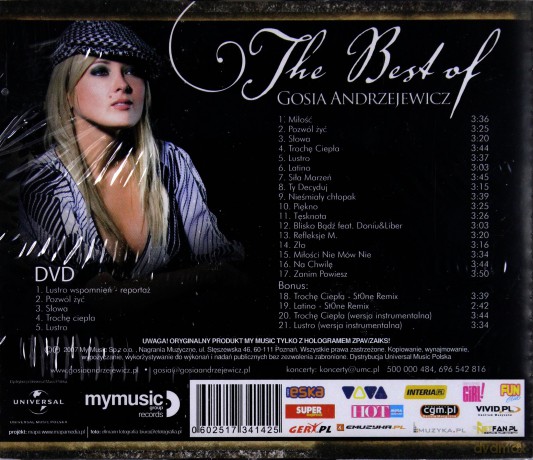 Gosia Andrzejewicz: Best Of [CD]+[DVD]