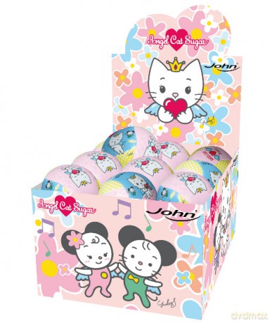 JOHN PIŁKA 4" MIĘKKA ANGEL CAT SUGAR 90263 [ZABAWKA]