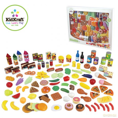 KIDKRAFT Zest. Jedzenia 125 el. 63187 [ZABAWKA]