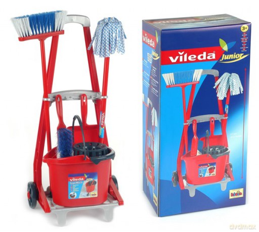 KLEIN Vileda Wózek z wiadrem i akcess. L6703 [ZABAWKA]