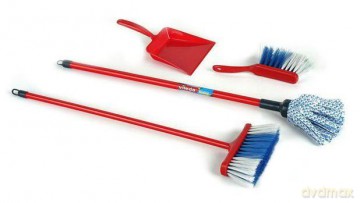 KLEIN Vileda Zestaw Mop i Miotły L6706 [ZABAWKA]