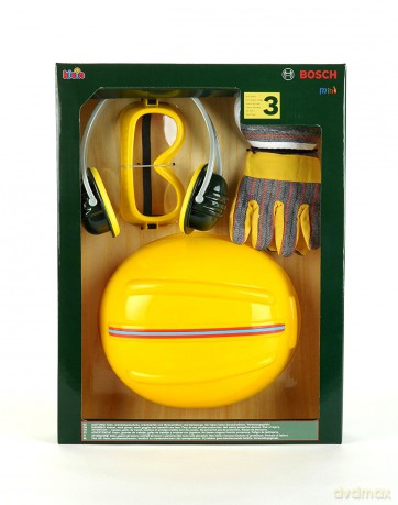 KLEIN Bosch Akcesoria 4 szt. z kaskiem L8537 [ZABAWKA]