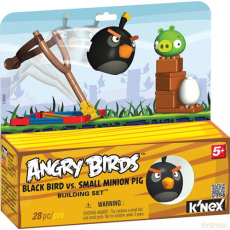 KNEX Angry Birds Czarny Ptak i Świnia 72603 [GRA]