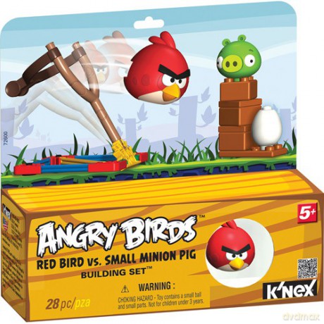 KNEX Angry Birds Czerwony Ptak i Świnia 72600 [GRA]