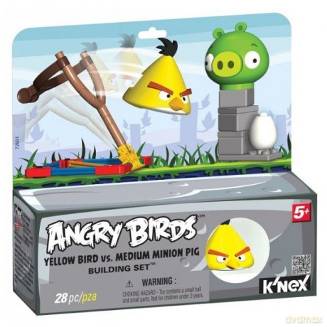 KNEX Angry Birds Żółty Ptak i Świnia 72601 [GRA]