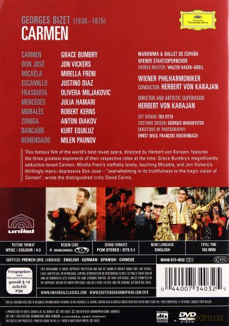 Grace Bumbry: Bizet:Carmen [DVD]