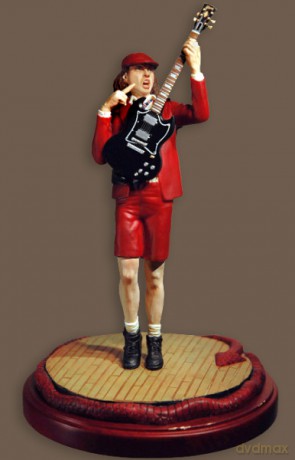 KNUCKLEBON Guitar Heros Angus Young ANGUS [FIGURKA]