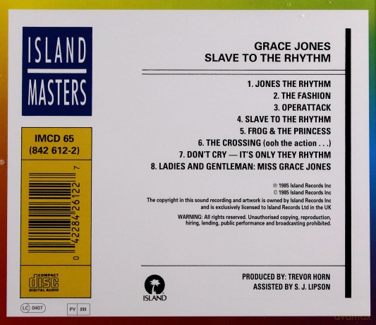 Grace Jones: Slave To The Rhythm [CD]