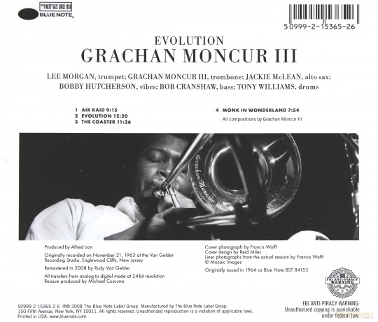 Grachan Moncur III:  Evolution (RVG) [CD]