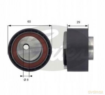 Gates T43055 Rolka napinacza, pasek rozrządu Opel Fiat Jeep Alfa Romeo