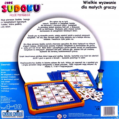 LEMADA GRA SUDOKU JUNIOR 1461 [GRA]