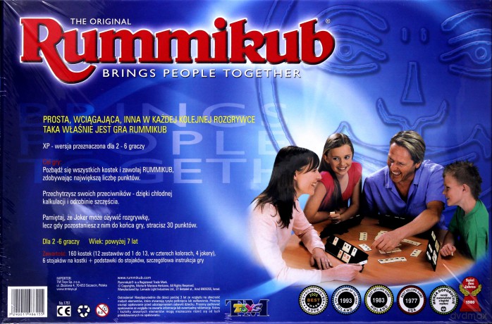 Gra Rummikub XP dla 6 graczy 1751 [GRA]