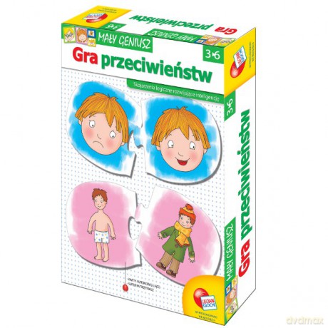LISCIANIGIOCHI Mały Geniusz Przeciwstaw. 34284 [PUZZLE]