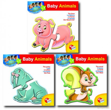 LISCIANIGIOCHI Puzzle Baby Genius Animal 34017 [PUZZLE]