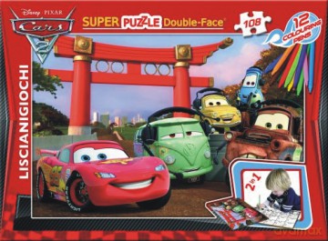 LISCIANIGIOCHI PUZZLE DWUSTRONNE CARS2 34444 [PUZZLE]