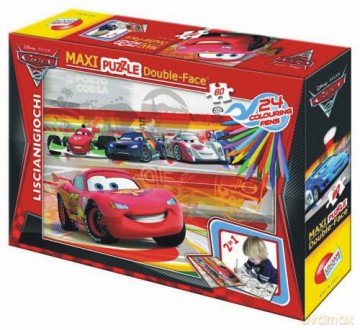 LISCIANIGIOCHI PUZZLE DWUSTRONNE CARS2 34451 [PUZZLE]